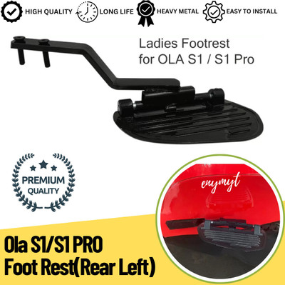 anmol enterprises FTY2 (Ola S1/S1 PRO / Air )Foot Rest (Rear Left) Made of Heavy Duty Iron Rod Foot Rest(Black, Silver)