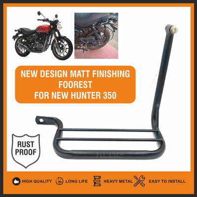 INGPRIDE NEW_HMX- HEAVY DUPLEX COATING LADY FOOTREST FOR NEW ROYAL ENFIELD HUNTER 350 Foot Rest(Black)