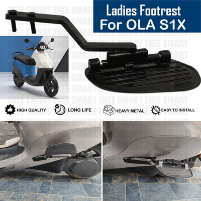 AutoGnix Ladies Footrest Assly. Compatible for ( OLA S1 X ) -Electric Scooter Foot Rest(Black)