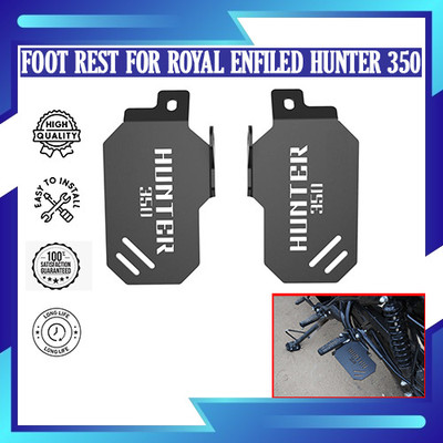 DAZZRIDE Top Quality Lady Passenger Metal Foot Rest for Royal Enfield Hunter 350 Foot Rest(Black)