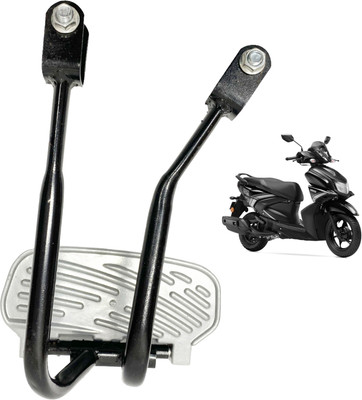 Dhe Best For Yamaha RayZR Hybrid 125cc footrest Metal Heavy Quality adjustable footrest Foot Rest(Silver, Black)