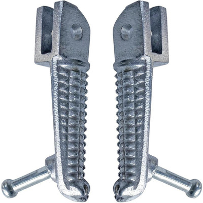 anmol enterprises Front Footrest Assembly Compatible for Yamaha R15 (All Versions) Foot Rest(Silver)