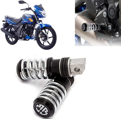 AUTO PEARL Anti Theft Motorcycle Security Alarm System with 2 Remotes for Flame SR125 Foot Rest(Black)