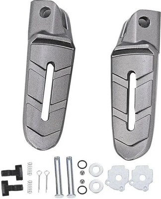 anmol enterprises REAR FOOTREST ASSEMBLY COMPATIBLE FOR PULSER 200NS BOTH LEFT AND RIGHT Foot Rest(Black, Silver)