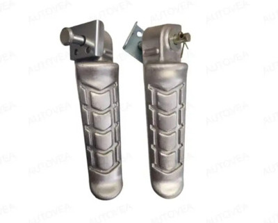Y retail RTR REAR FOOT REST BOTH LEFT AND RIGHT Foot Rest(Silver)