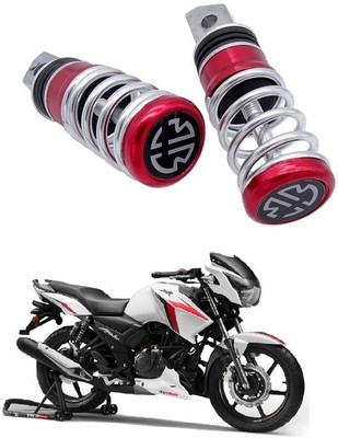 Miwings Red Foot Rest For TVS Apache 160 4v Foot Rest(Red)