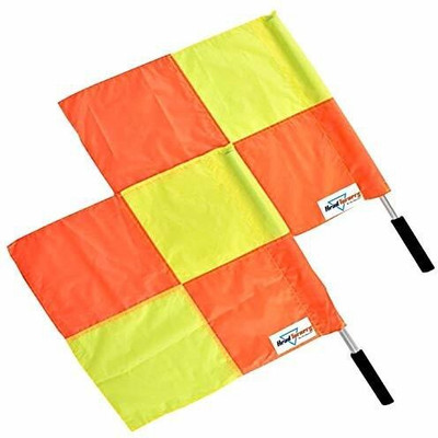 YMD Lineman's Referee Flag for Football, Hockey and Soccer (Pack of 2) Football Foul Card