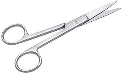NAGAICH Dressing Surgical Scissor Sharp/Sharp 6 Inch Straight Stainless Forceps Jar(16 cm  x  6 cm)