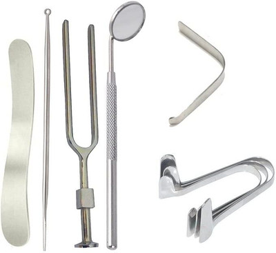 STYRKR Surgical Instruments Set of 6 Ent Instruments Utility Forceps Forceps Jar(10 cm  x  6 cm)