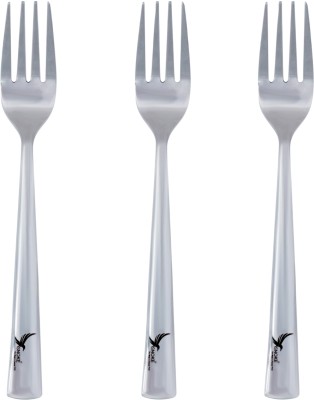 SNOKE SNOKE® Stainless steel dinner/table forks , pack of 3 Stainless Steel Fruit Fork, Salad Fork, Serving Fork, Dinner Fork Set(Pack of 3)