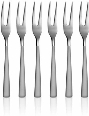 VishList Fork Spoon For Fruits, Desert Fork , Salad Fork ( 6 set ) Stainless Steel Fruit Fork Set(Pack of 6)