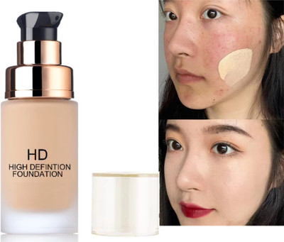 FRAILENO HD Foundation Long Lasting Full Coverage Waterproof Liquid Matte Foundation(IVORY, 60 ml)