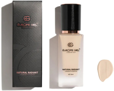 Europe Girl Natural Radiant  Foundation(L1 Ivory Fair Neutral undertone, 40 ml)