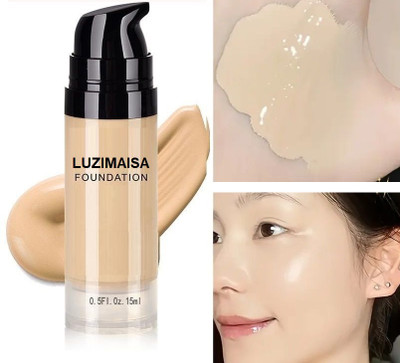 luzimaisa Dewy Foundation Multi-Effect Moisturizing Waterproof Makeup Base  Foundation(IVORY, 15 ml)
