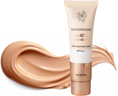 BLUST&FAMME Long wearing Photofocous foundation pack of 1 Foundation(Beige, 50 ml)