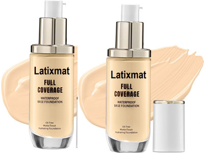 Latixmat Combo Base Foundation Matte Finish Full Coverage  Foundation(IVORY, 90 ml)