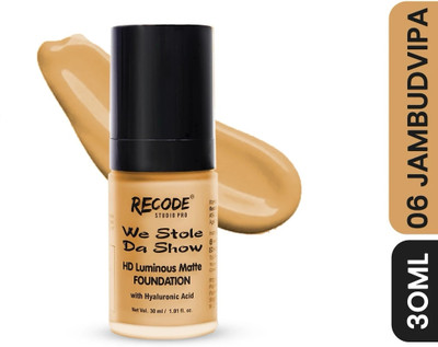 recode HD Luminous Matte Foundation 30 ML Foundation(06 Jambudvipa, 30 ml)