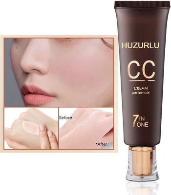 HUZURLU Korean Foundation Makeup Full-Coverage, 24-Hr Hydrating Foundation(IVORY, 60 ml)