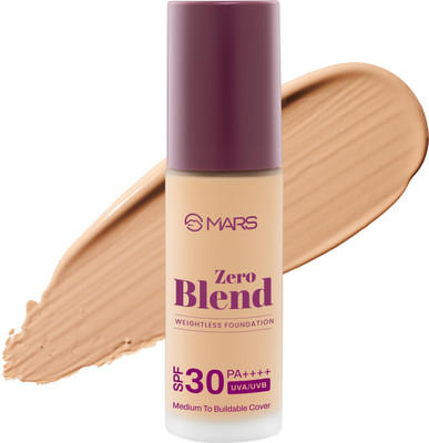 MARS SPF30 PA++++ Zero Blend Weightless Makeup Foundation(08-HONEY NECTAR, 30 ml)