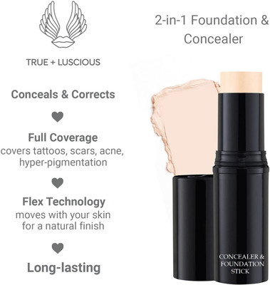 YAWI Foundation Stick Full Coverage Waterproof Smudge Proof Rollon stick Matte Finish Foundation(LIGHT Beige, 8 g)
