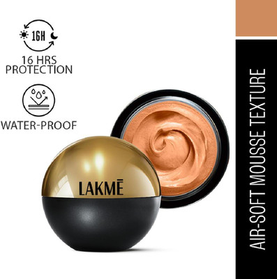 Lakmé Skin Natural Mousse SPF8 Foundation(Golden Sand, 25 g)