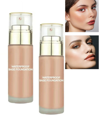 AFARAXIA Use High Performance Foundation Water-Resistant Medium to Buildable Coverage set Foundation(Medium Beige, 120 ml)