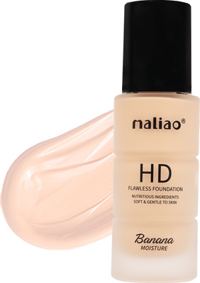 maliao HD Banana Foundation - Flawless Finish with Moisture Boost for Face Makeup Foundation(WHITE IVORY, 30 ml)
