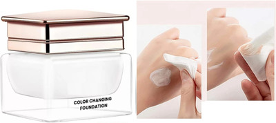FLORERO Color Changing Waterproof Foundation With Satin Finish Foundation(WHITE, 30 ml)