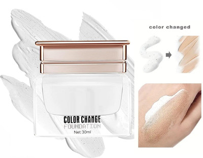WOONGMI Water Proof Satin Finish Color Changing  Foundation(White, 30 ml)