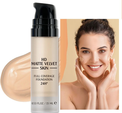 THTC All Hours Foundation - Full Coverage, Waterproof Foundation(beige, 15 ml)