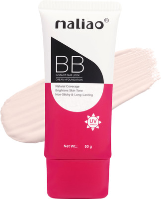 maliao BB Foundation + Fairness Cream - Instant Fair Look Foundation(01, 50 g)