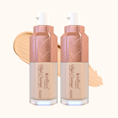 Shryoan High Coverage Long Lasting Foundation 50 GM x PACK OF 2 Foundation(Rosalina, 50 g)