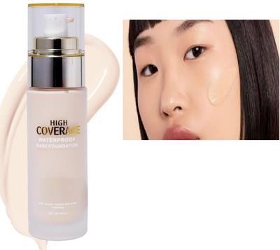 Luipui BEST HIGH COVERAGE MAKEUP FOUNDATION (101 WHITE IVORY) Foundation(BEIGE, 50 ml)