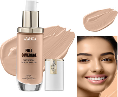 AFARAXIA Smooth Application and Full Coverage Foundation(Soft ivory, 45 ml)