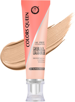 COLORS QUEEN Oil Free BB Cream Foundation Long Lasting and Waterproof Matte Liquid  Foundation(Almond, 40 ml)