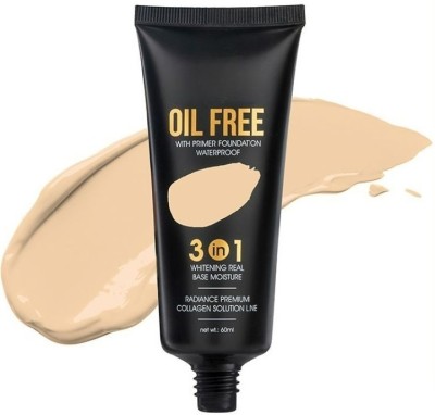 DARYUE NATURAL FINISH 3 IN 1 OIL FREE FOUNDATION FOR BASE MAKEUP Foundation(NATURAL BEIGE, 60 ml)