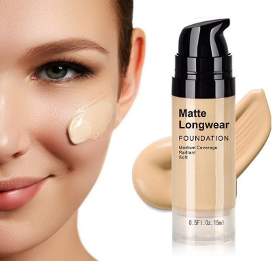 luzimaisa All-day Matte Waterproof Oil-Control  Foundation(IVORY, 15 ml)