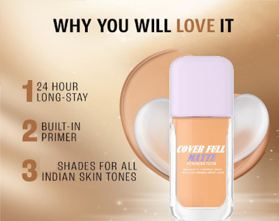 Sheny Foundation with Matte Finish, Water Proof & SPF 15 (Pack of 1)  Foundation(BEIGE, 32 g)