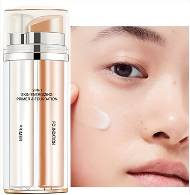 Yuency 2 in 1 Primer & Foundation for make up  Foundation(beige, 60 ml)