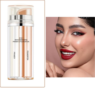 Jiwoo 2 in one face makup foundation +primer Foundation(multi, 30 g)