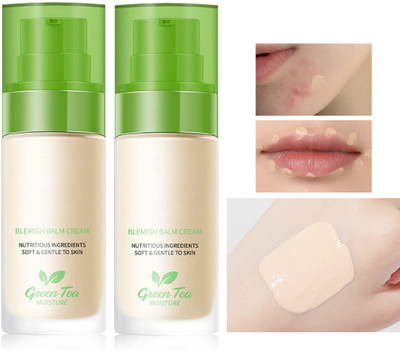 ADJD Combo Blemish Balm Cream Green Tea Moisture Foundation(WHITE IVORY, 60 ml)