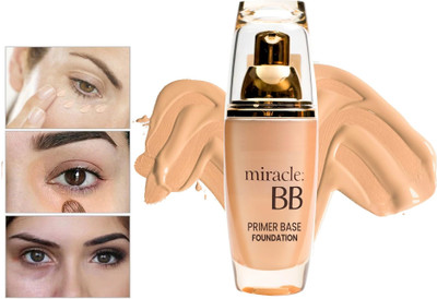 luzimaisa Miracle BB Foundation With Primer Base, Oil Control & Poreless Foundation(01-CREAM, 60 ml)