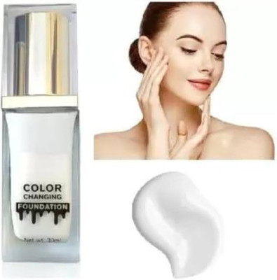 REIMICHI New Colour Changing Foundation | Long Lasting Formula | Buildable Coverag Foundation(white, 30 ml)