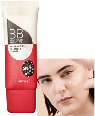 HUZURLU BB Instant Fair Look Foundation + Fairness Cream SPF-15 Foundation(IVORY, 50 g)