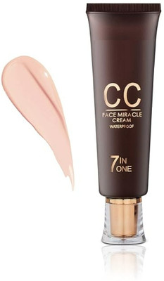 FLORERO 7 in 1 Face Miracle CC Cream Long-Lasting, Water-Resistant Foundation(IVORY, 60 ml)