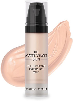 Jiwoo HD Matte Velvet Skin Full Coverage Foundation - 24H Flawless Finish  Foundation(ivory, 15 ml)