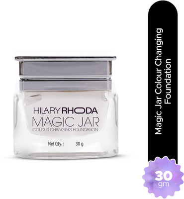 Hilary Rhoda Magic Jar Colour Changing Foundation | Long Lasting Formula | Buildable Coverage Foundation(White, 30 g)