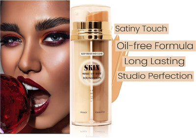 tanvi27 2in1 Primer & Foundation for Special Occasions Concealer(Warm Beige, 60 ml)