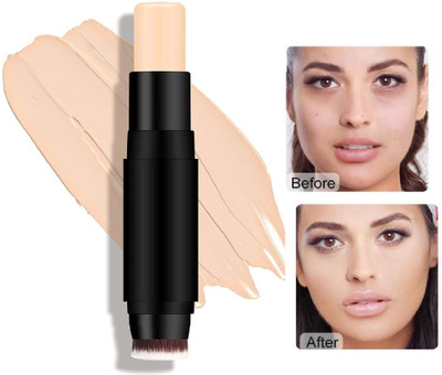 Yuency Face make up Base Foundation Stick with Applicator - Creamy Foundation(ivory, 12 g)