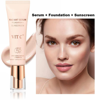tanvi27 Lightweight Flawless Coverage Sunscreen  Foundation(Ivory, 50 ml)